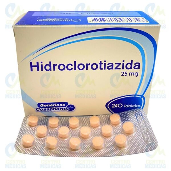 Hidroclorotiazida 25 mg Tableta Caja x 240 Coaspharma Centro Médicas